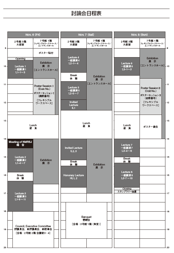 NMR Schedule