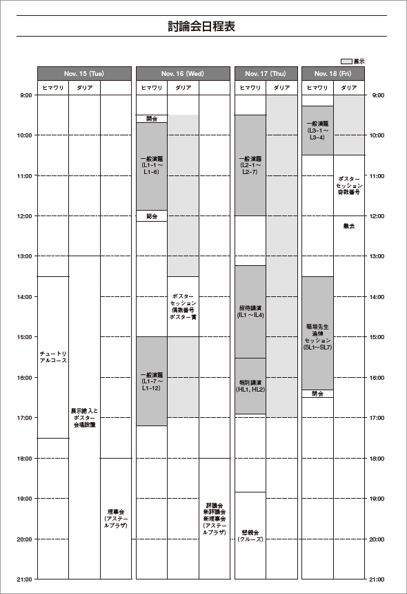 NMR Schedule